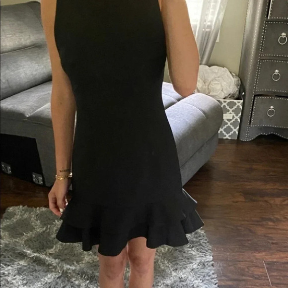 Keepsake Borderline black mini dress flared bottom XS - Picture 11 of 11